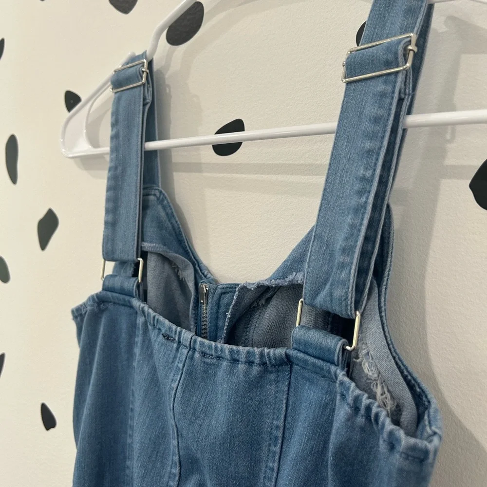 SEXY SMALL IRIS DENIM JUMPSUIT - Picture 6 of 10